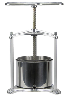 Stainless steel fruit press
