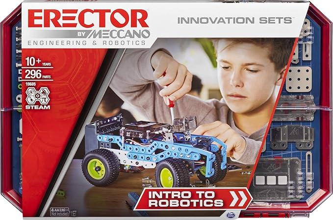 Red box Intro to Robotics kit for age 10 and up