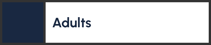 Adults landing page hover link