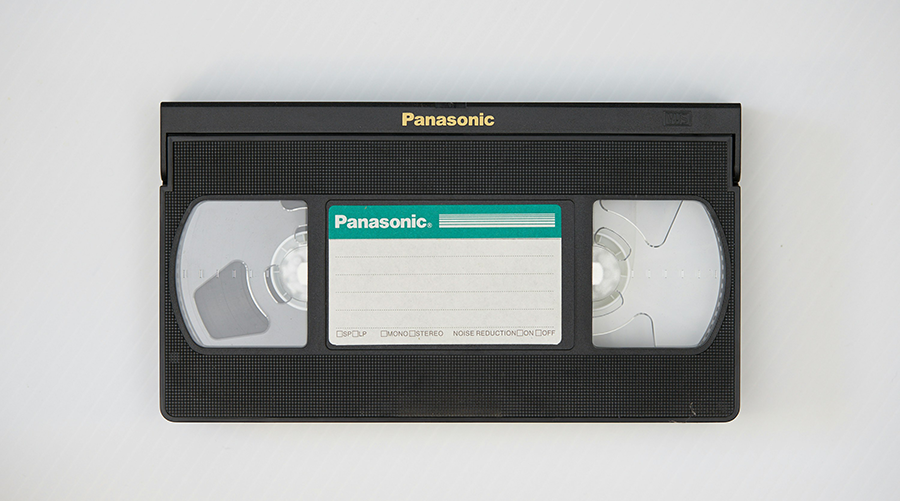 Unlabeled VHS tape