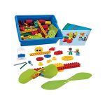 102 DUPLO LEGO pieces and 8 activity cards. 