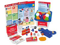 40 activity cards, balance scale, test tubes, eye droppers, and more.
