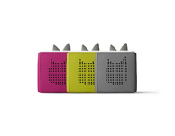 Toniebox 1, charger, and instruction sheet. 