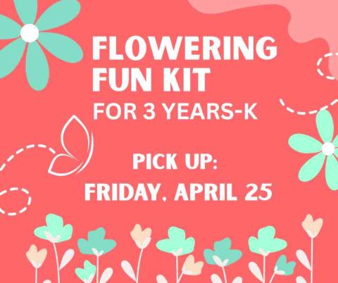 Graphic of flowers with event date