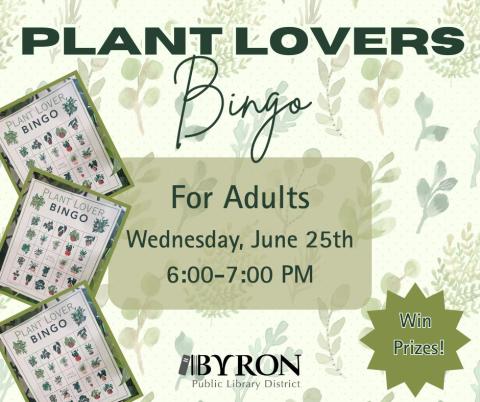 Plant Lovers Bingo Graphic