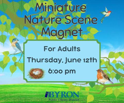 Miniature Nature Scene Magnet Graphic