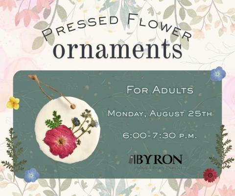 Pressed Flower Ornaments Graphic