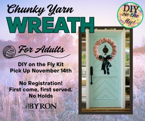 Chunky Yarn Wreath Kit Graphic