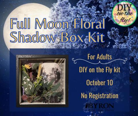 Full Moon Floral Shadow Box Kit Graphic 