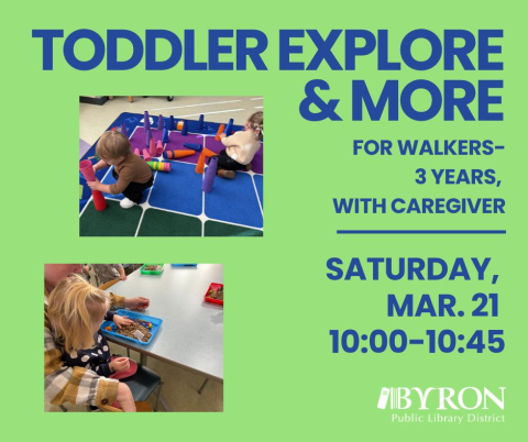 Photo of toddlers playing with program dates.