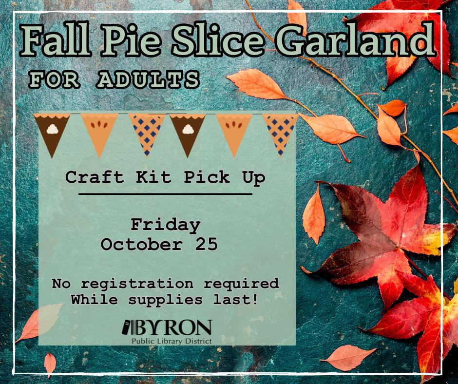 Fall Pie Slice Garland Kit Graphic