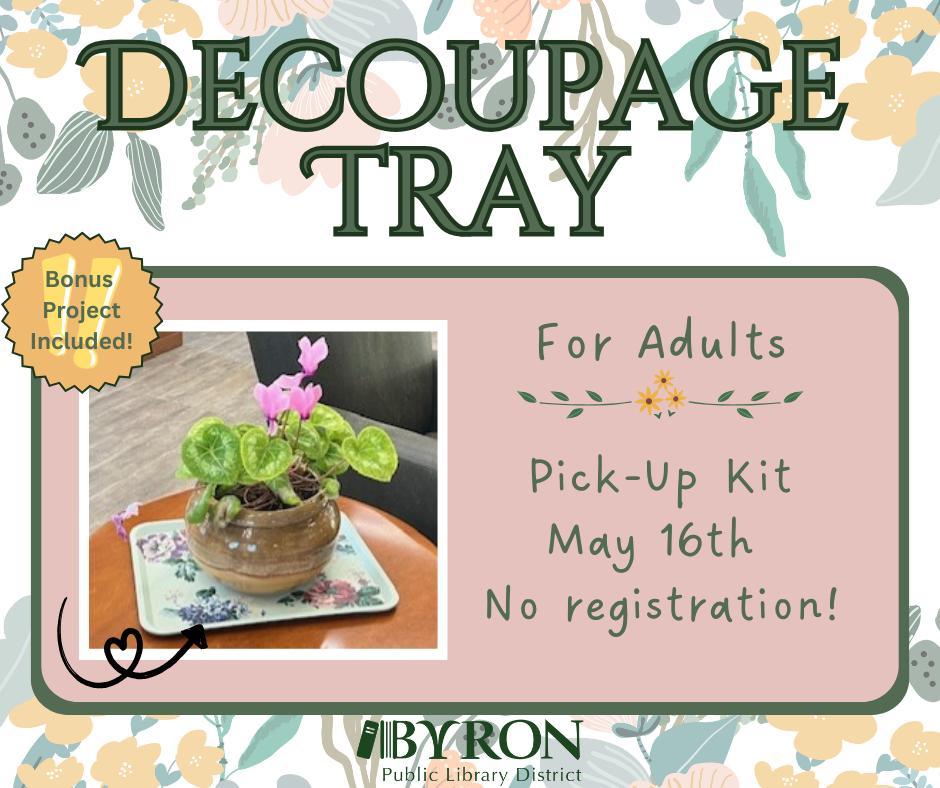 Decoupage Tray Kit Graphic