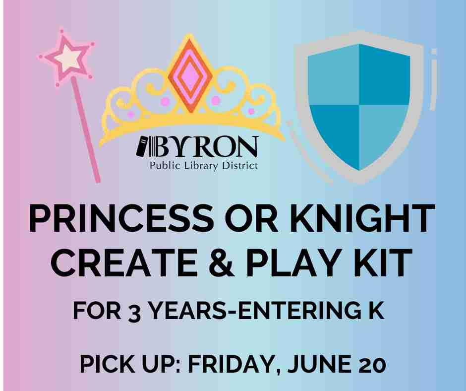 Graphic of crown, wand & shield with program dates.