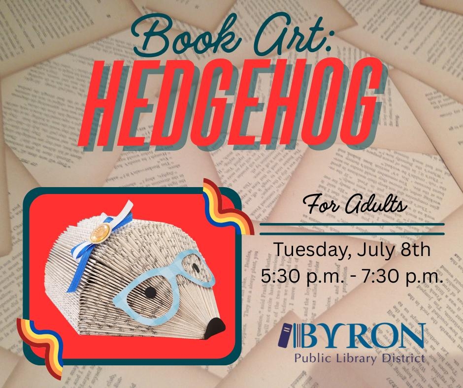 Book Art: Hedgehog Graphic