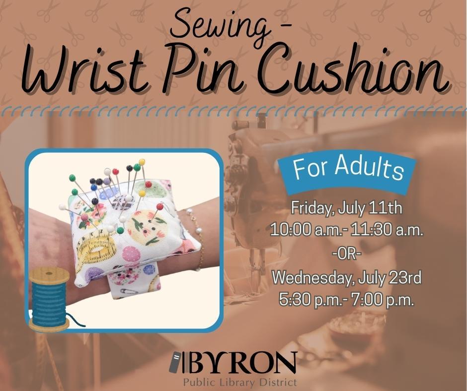 Sewing - Wrist Pin Cushion Graphic