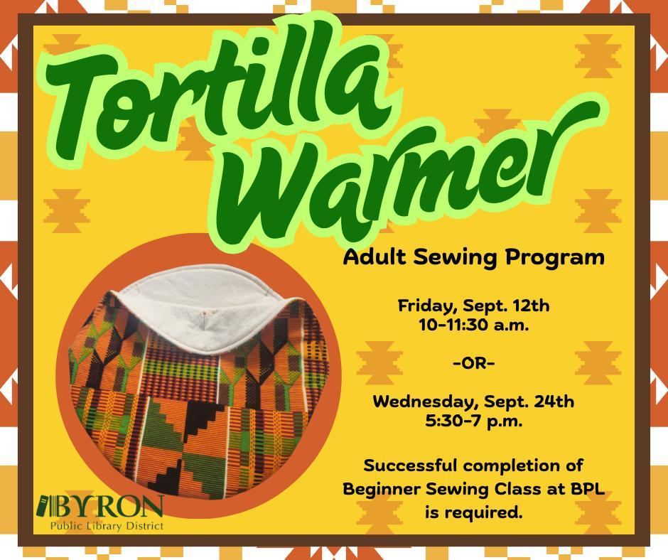 Sewing - Tortilla Warmer Graphic