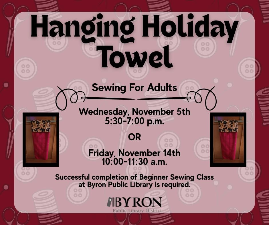 Sewing - Hanging Holiday Towel Graphic