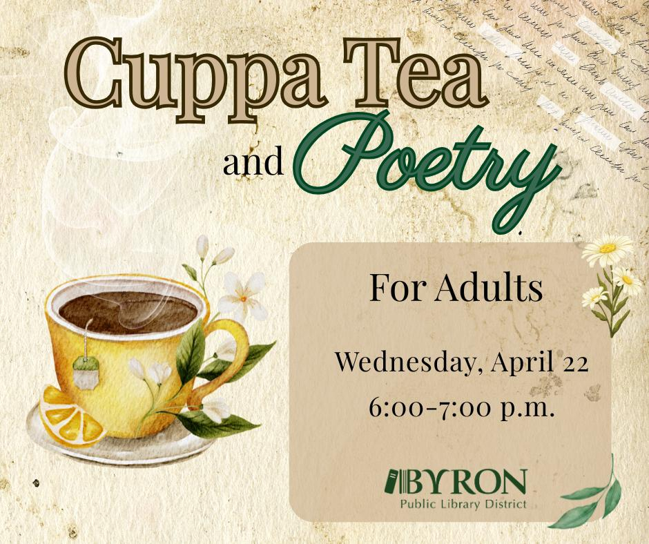 Cuppa Tea & Poetry Graphic