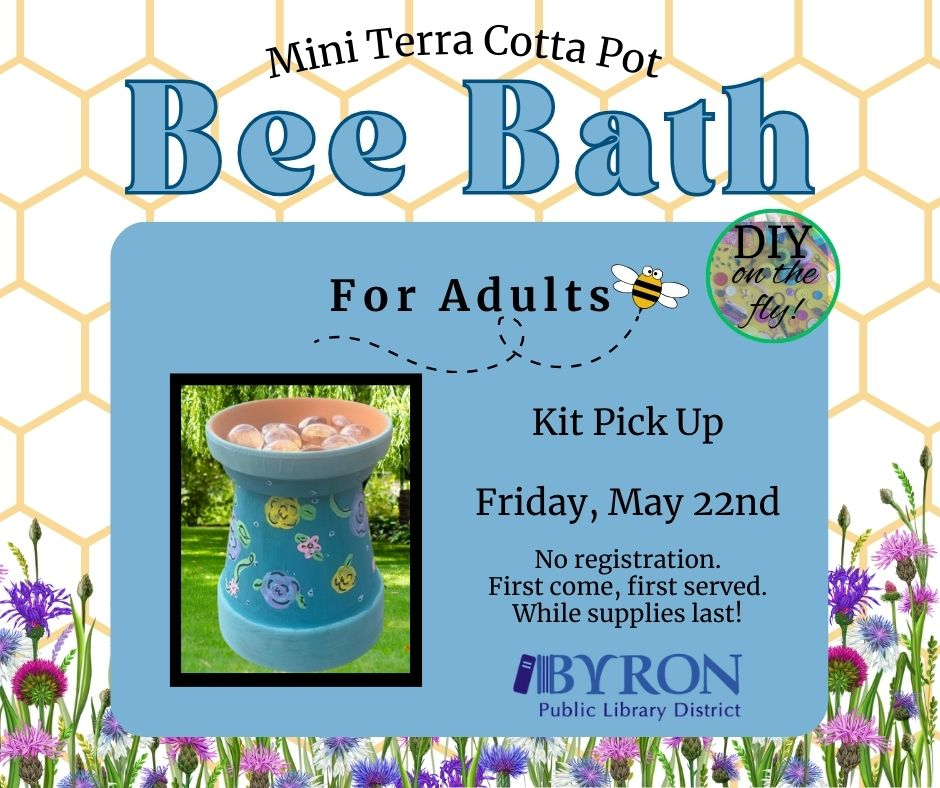 Mini Terra Cotta Pot Bee Bath Kit Graphic