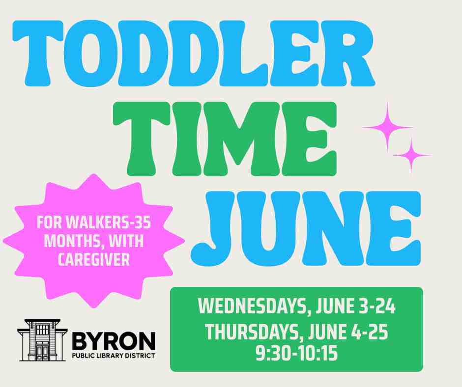 Large colorful words that say: Toddler Time