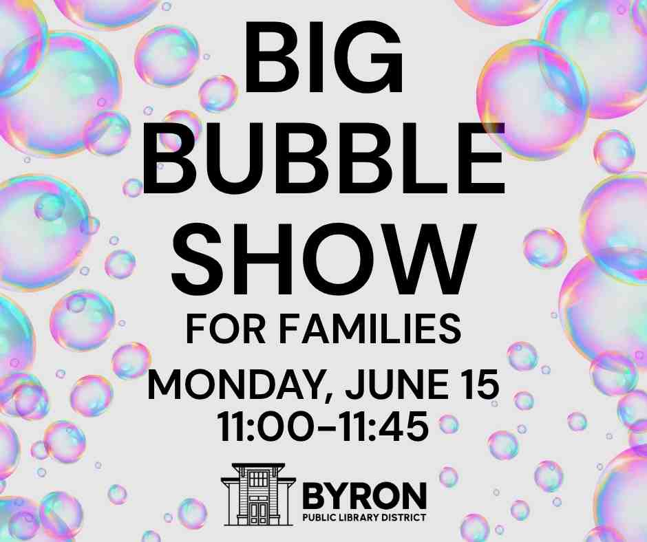 Pink, blue and clear bubbles fill the image.