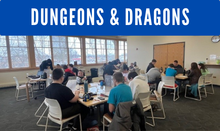 Teens playing D&D at the library